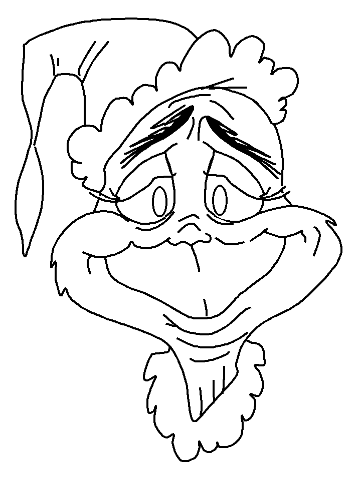 Plansa de colorat cu Grinch 11 3